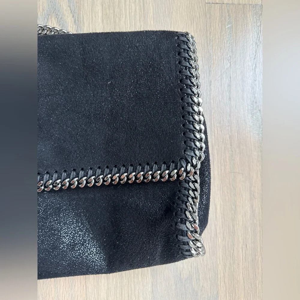 Black Stella McCartney Black Chain-Trimmed Bag - Picture 2 of 5